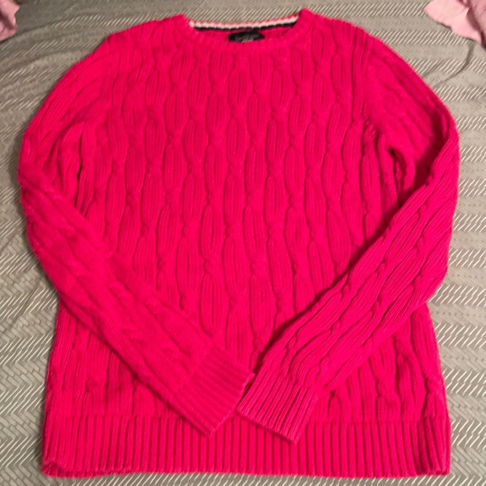Lands-end Drifter cable knit sweater.